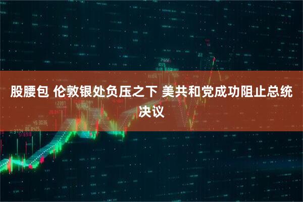 股腰包 伦敦银处负压之下 美共和党成功阻止总统决议