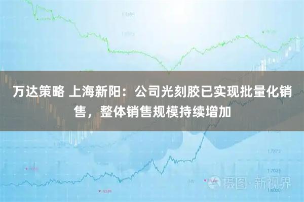 万达策略 上海新阳：公司光刻胶已实现批量化销售，整体销售规模持续增加