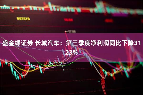 盛金缘证券 长城汽车：第三季度净利润同比下降3123%